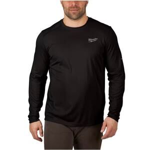 Milwaukee Men’s WORKSKIN XL Black Lightweight Performance Long Sleeve Shirt New